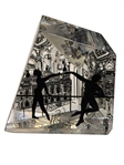 Baccarat Crystal Paperweight Garnier Opera