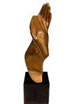 Tony Lopez Brass Sculpture "Two Hands"