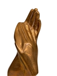 Tony Lopez Brass Sculpture Two Hands
