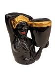 (4) Pieces Blackamoor Ceramic Pieces