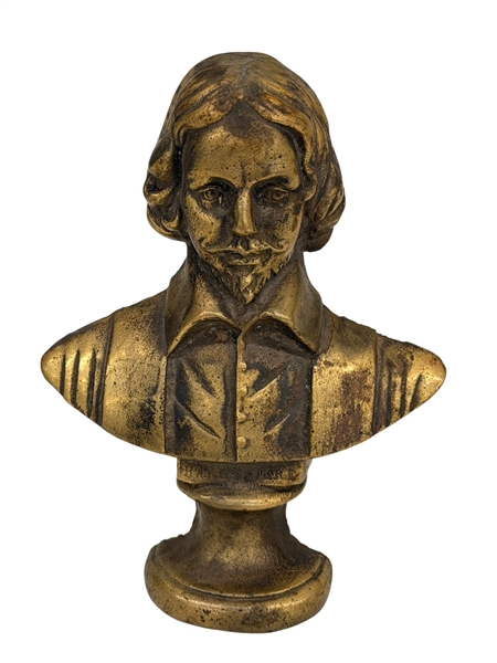 William Shakespeare Brass Bookend