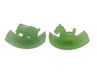 (5) 1930's Houze Ink Blotters: Jadeite, Elephant, Ship, Horse, Dog