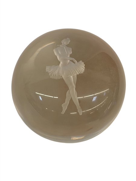 Steuben Crystal Ballerina Paperweight