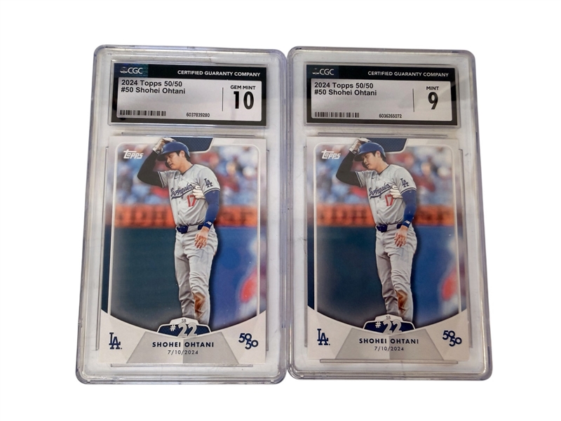 (5) Shohei Ohtani Graded Baseball Cards