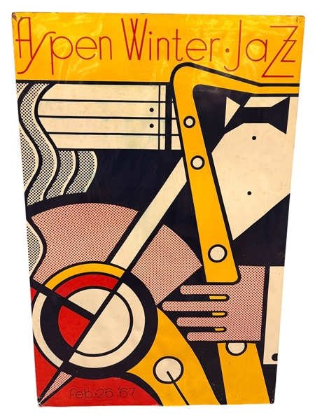  Roy Lichtenstein Pop Art "Aspen Winter Jazz Festival" Poster