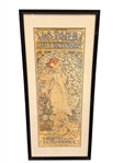 Alphonse Mucha Print "La Dame Aux Camelias" Sarah Bernhardt
