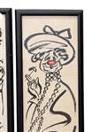 (3) Billy Snel Clown Art Framed