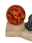 Style of Gerda Gerdago Art Deco Figural Table Lamp