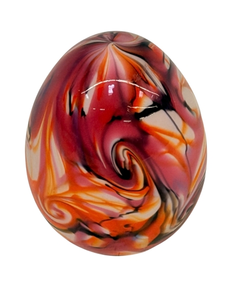 1976 Fenton Glass Easter Egg Swirl Color Pattern