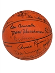 Hall of Fame Autographed Basketball Full JSA Certificate