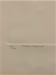 Cecilia Cecy Davilla Embossed Intaglio Print Broken Clarinet