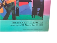 1981 Exhibit Poster Romare Bearden Jamming at the Savoy Retrospective Brooklyn Museum
