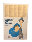 Al Hirschfeld Abbott and Costello "Whos on First" Poster