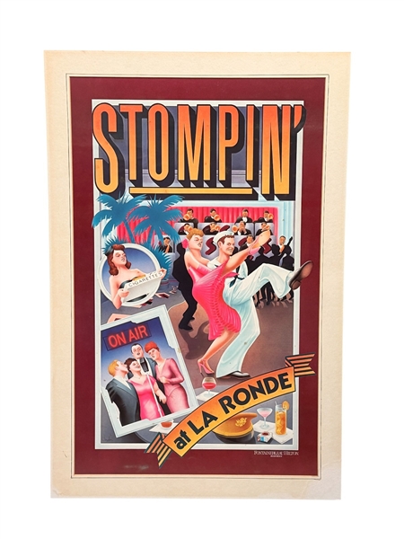 "Stompin at LaRonde" Fountainbleau Hotel Miami 1980s Poster