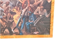 The Sugar Shack 1971 Illustrated Ernie Barnes Offset Lithograph Featured on Marvin Gaye's Album I Want You
