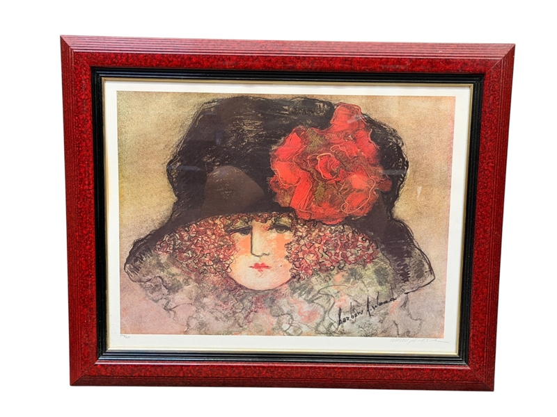 Barbara Wood Signed and Numbered Lithograph "Priscilla"