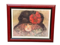 Barbara Wood Signed and Numbered Lithograph "Priscilla"