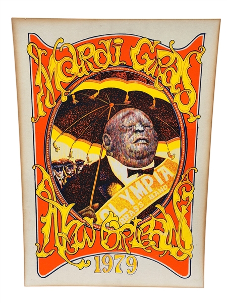 1979 Mardi Gras New Orleans Poster Featuring Olympia Brass Band