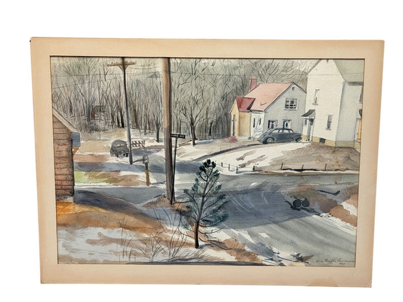 Watercolor Painting Alice Lauffer Lawrence "Home Territory"