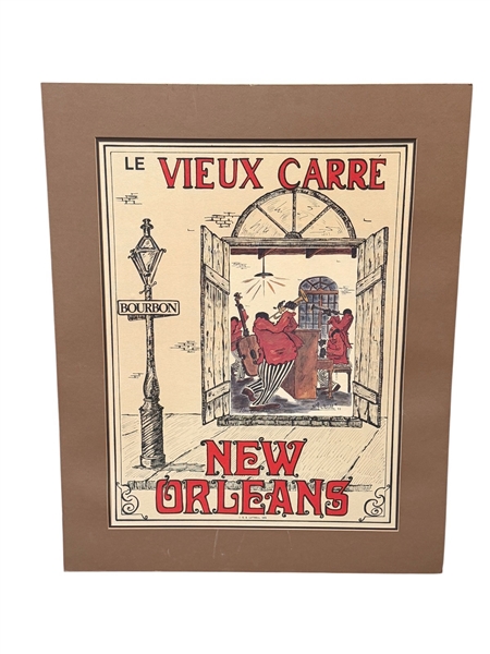 1978 G.B. Luttrell Poster "Le Vieux Carre New Orleans"