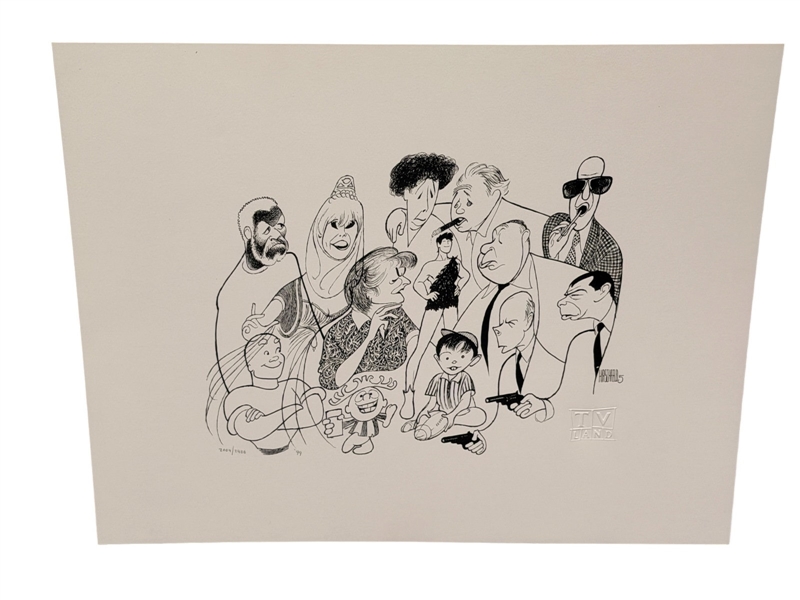 "TV Land No. 5" Al Hirschfeld Lithograph 