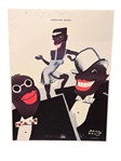 1925 Art Deco Lithograph Josephine Baker Paul Colin for Folies Bergere