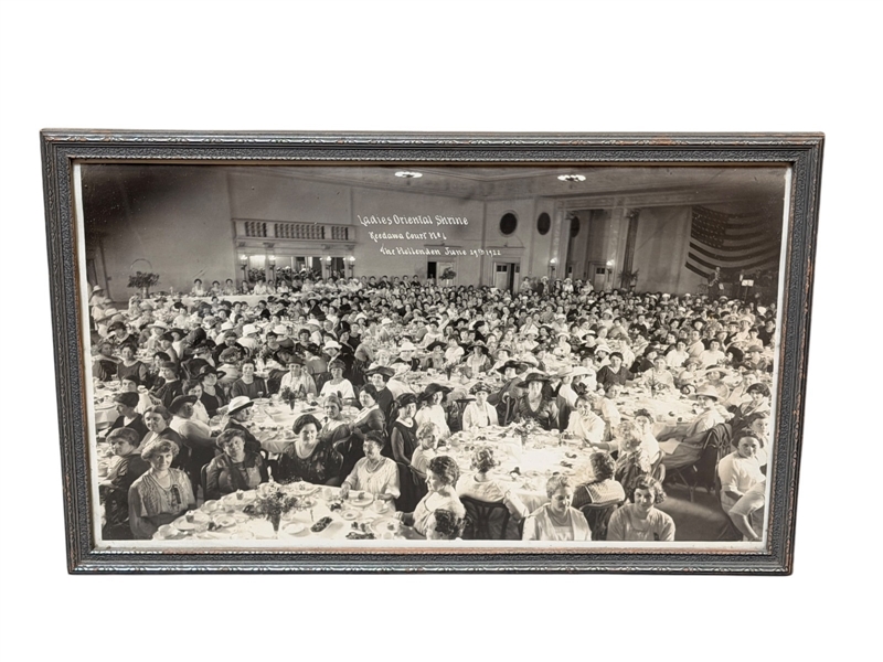 Original Black and White Photograph Ladies Oriental Shrine at the Hollenden Hotel 1922 in Cleveland
