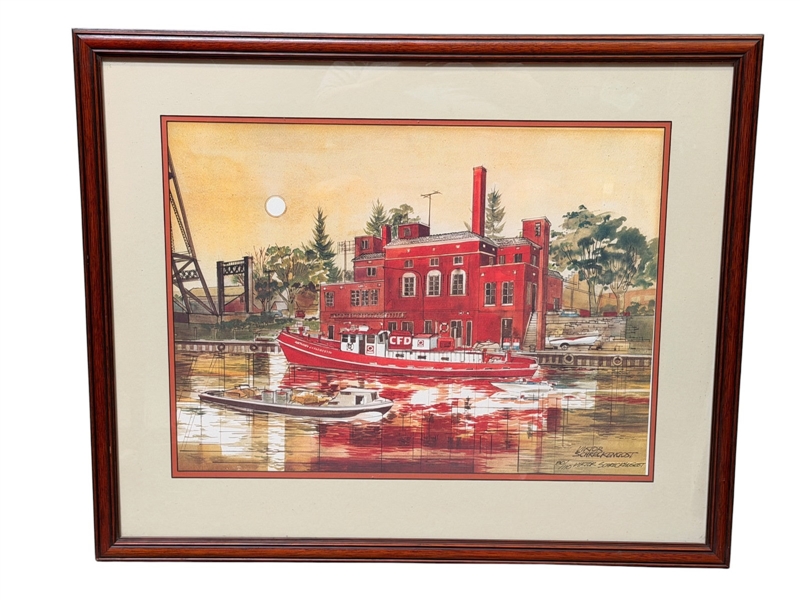 Viktor Schreckengost "Engine No. 21" Signed and Numbered Lithograph