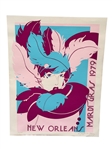 1979 Signed and Numbered Mardi Gras Poster Kathleen Joffrion Perry
