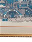 Amram Ebgi Windows of Jerusalem S/N Lithograph