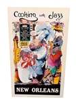 "Cooking With Jazz" New Orleans Poster Illustrated by Leo Meiersdorff