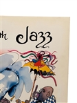 Cooking With Jazz New Orleans Poster Illustrated by Leo Meiersdorff
