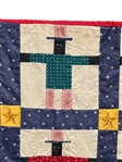 1986 Stephen Blumrich (Pea Ridge Purties) Black Uncle Sam Folk Art Sampler Quilt