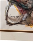 Godfrey Ndaba (South Africa) Pastel Mother and Child
