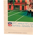 1978 Super Bowl XII Poster Dallas Cowboys vs. Denver Broncos