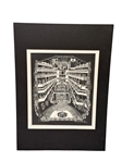 The Arcade "Crystal Palace" Black and White Print by Roger Coast 1983 S/N