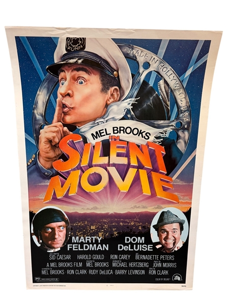1976 Original Movie Poster Mel Brooks in "Silent Movie"
