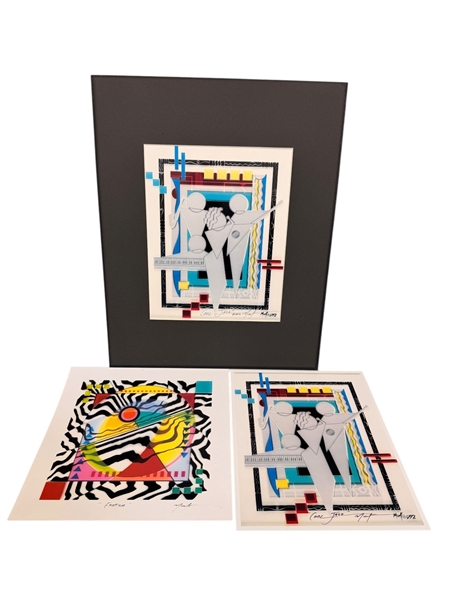 (3) Marvin Murf Murphy Art Pieces; Cool Jazz, Exotica