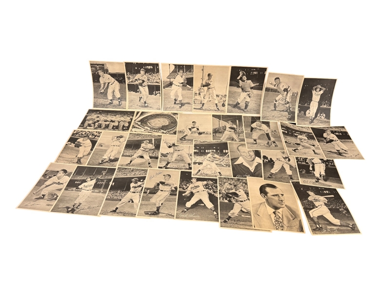 1949 Cleveland Indians Picture Photo Pack (No Envelope) Complete Set of 30