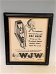(3) Paper Advertisements; Cleveland Yellow Cab, WJW, Joe Louis Punch