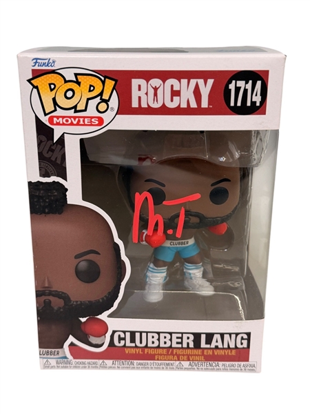 Autographed Funko Pop Rocky Clubber Lang Mr. T