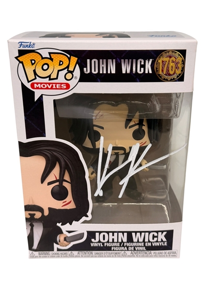 Autographed Funko Pop John Wick; Keanu Reeves