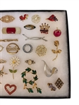 Group of Costume Jewelry Earrings, Brooches and More