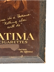 Fatima Cigarettes Advertising Cardboard Display