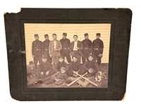 (2) Black and White Sports Team Photographs; 1920's Basketball, 1910's Baseball