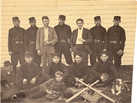 (2) Black and White Sports Team Photographs; 1920's Basketball, 1910's Baseball