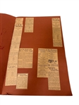 1908 Scrapbook Filled with Sports Baseball Clippings