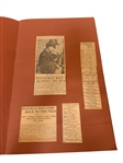 1908 Scrapbook Filled with Sports Baseball Clippings