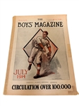 1914 Boys Magazines Featuring Baseball Player, Watercolor by Tedman Coach and Pitcher