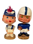Baltimore Colts 1960s Made in Japan Kissing Bobble Heads